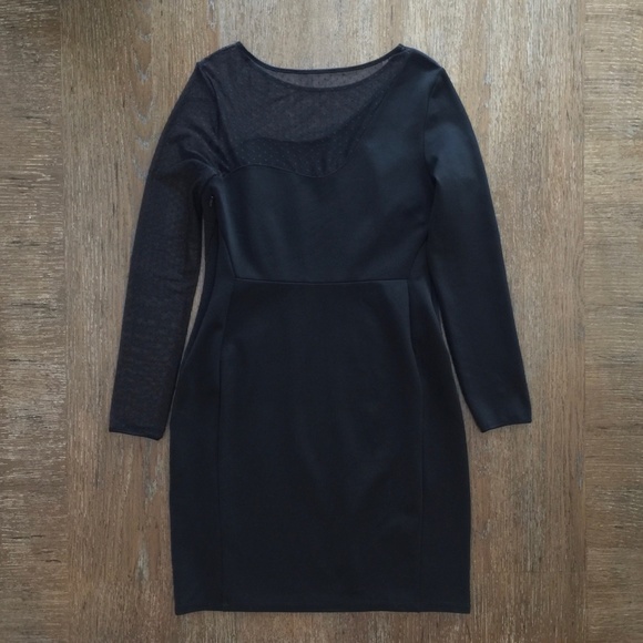 Halston Heritage black stretchy sheath dress - Picture 10 of 16